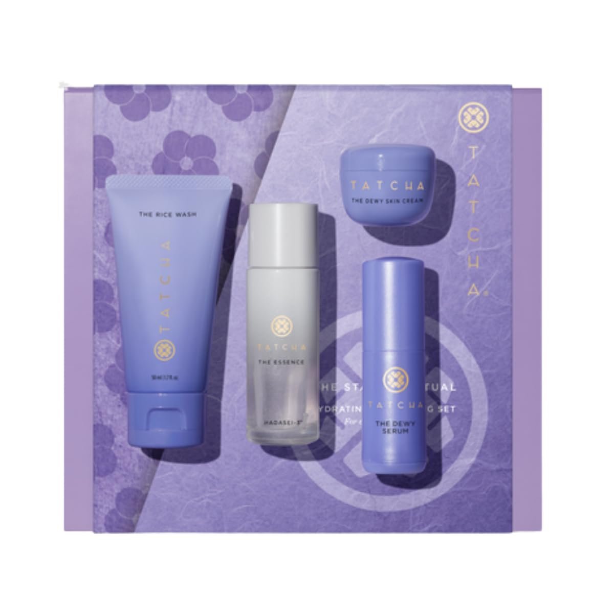 Tatcha The Starter Ritual Set – Ultra Hydrating for Dry Skin | 2 Week Introductory Set | $102 Value
