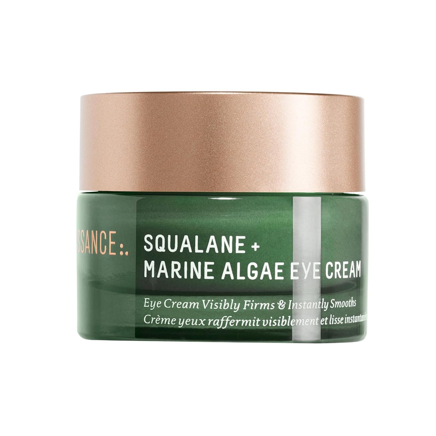 BIOSSANCE Squalane and Marine Algae Eye Cream – Anti-Aging Under Eye Cream for Fine Lines, Wrinkles, and Puffiness – Hydrating & Lifting Formula with Hyaluronic Acid and Paracress Extract – 0.5 Ounce