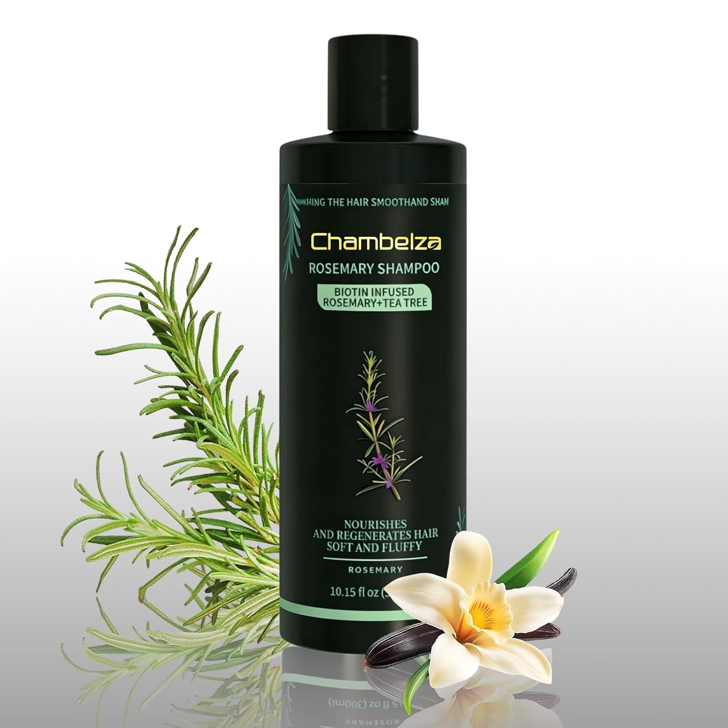 Organic Rosemary Hair Growth Shampoo for Men and Women-Natural Thickening and Strengthening Formula with Biotin Hydrolyzed keratin -Designed for Thinning Hair & Hair Loss 10.15 fl.oz