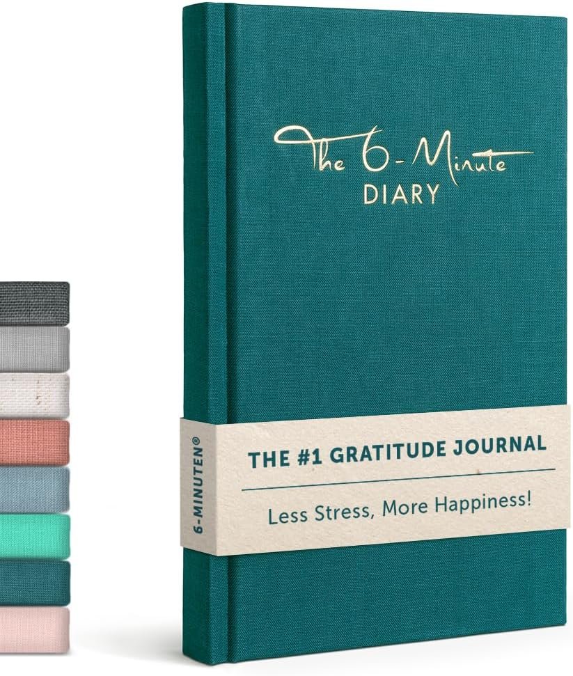 6-Minute Diary – 3-Million-User Gratitude Journal for Women & Men with Prompts – Guided Self Care Book Based on Positive Psychology – Daily Manifestation