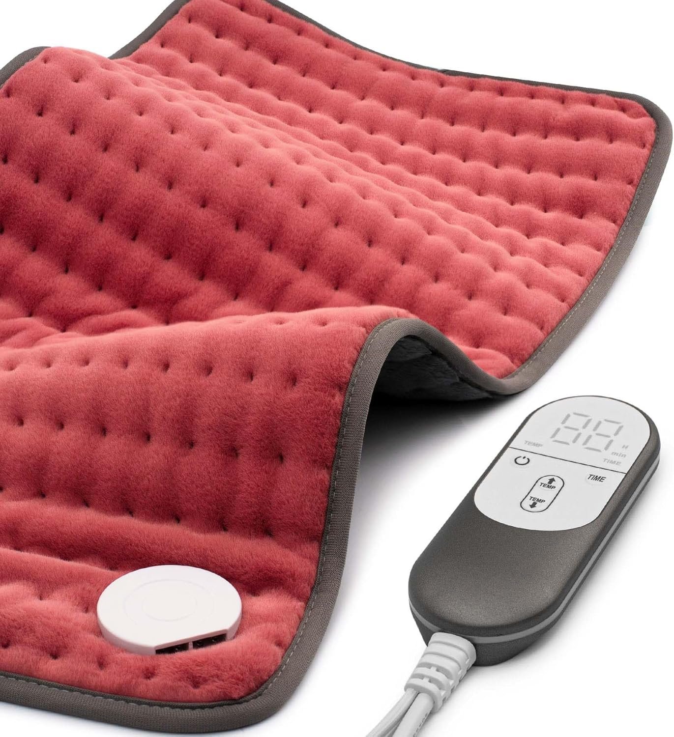 Heating Pad for Back, Neck & Shoulder Pain Relief – 12″x24″ Electric Heat Pad, Auto-Off, Machine Washable, Moist/Dry Heat Options – Thoughtful Mother’s Day Gifts for Mom, Dad, Women & Men