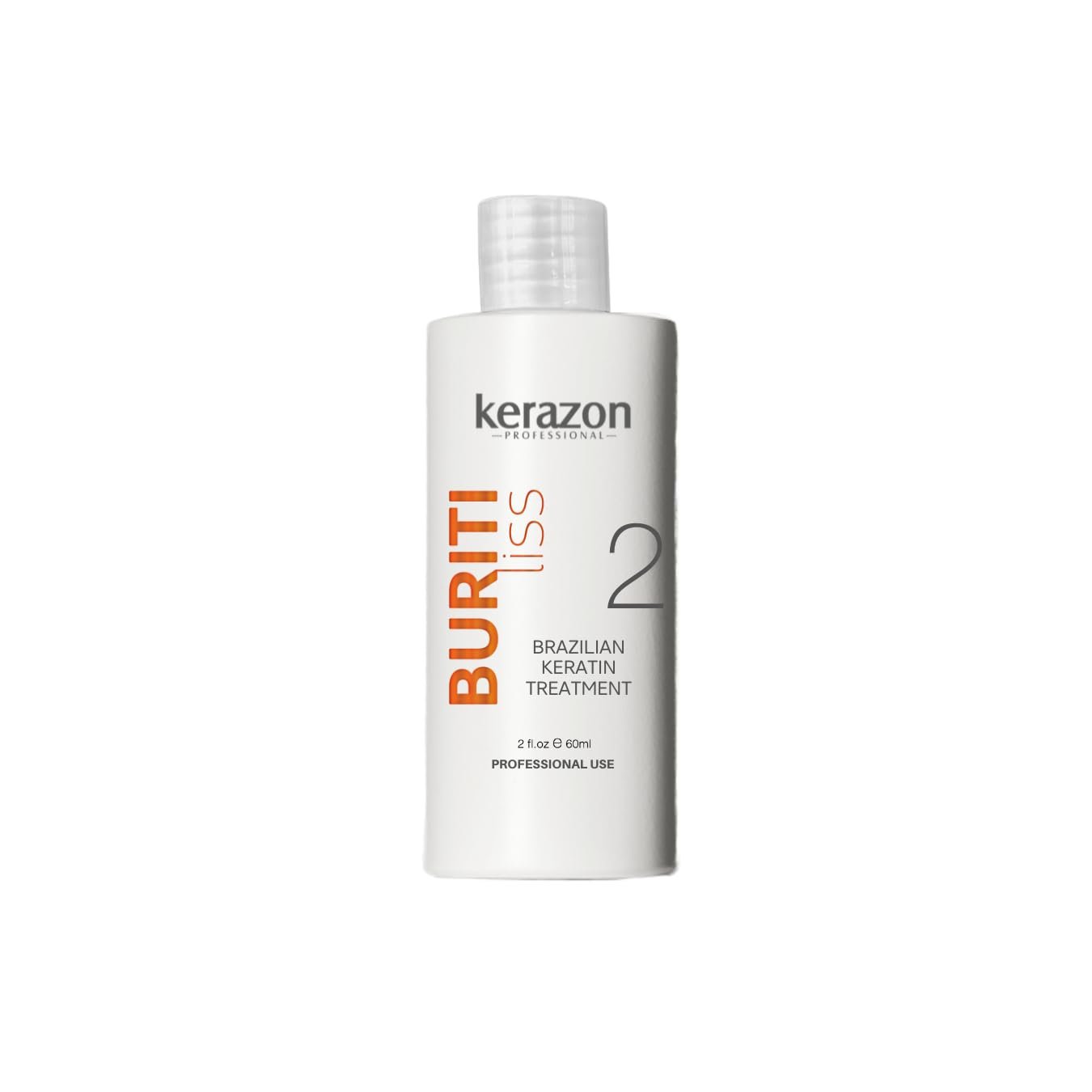 Brazilian Keratin Treatment Kerazon Buriti Liss, 2 fl oz 60ml – For All Hair Types (Pack of 1)